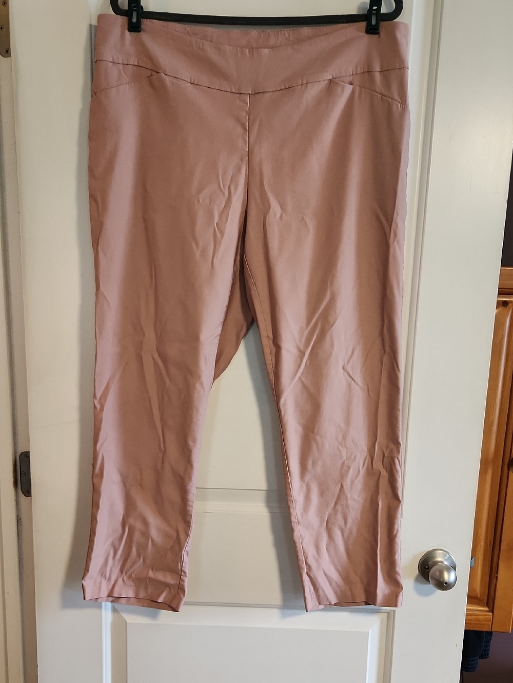 Tribal Dusty Rose Cropped Stretch Ponte Pants